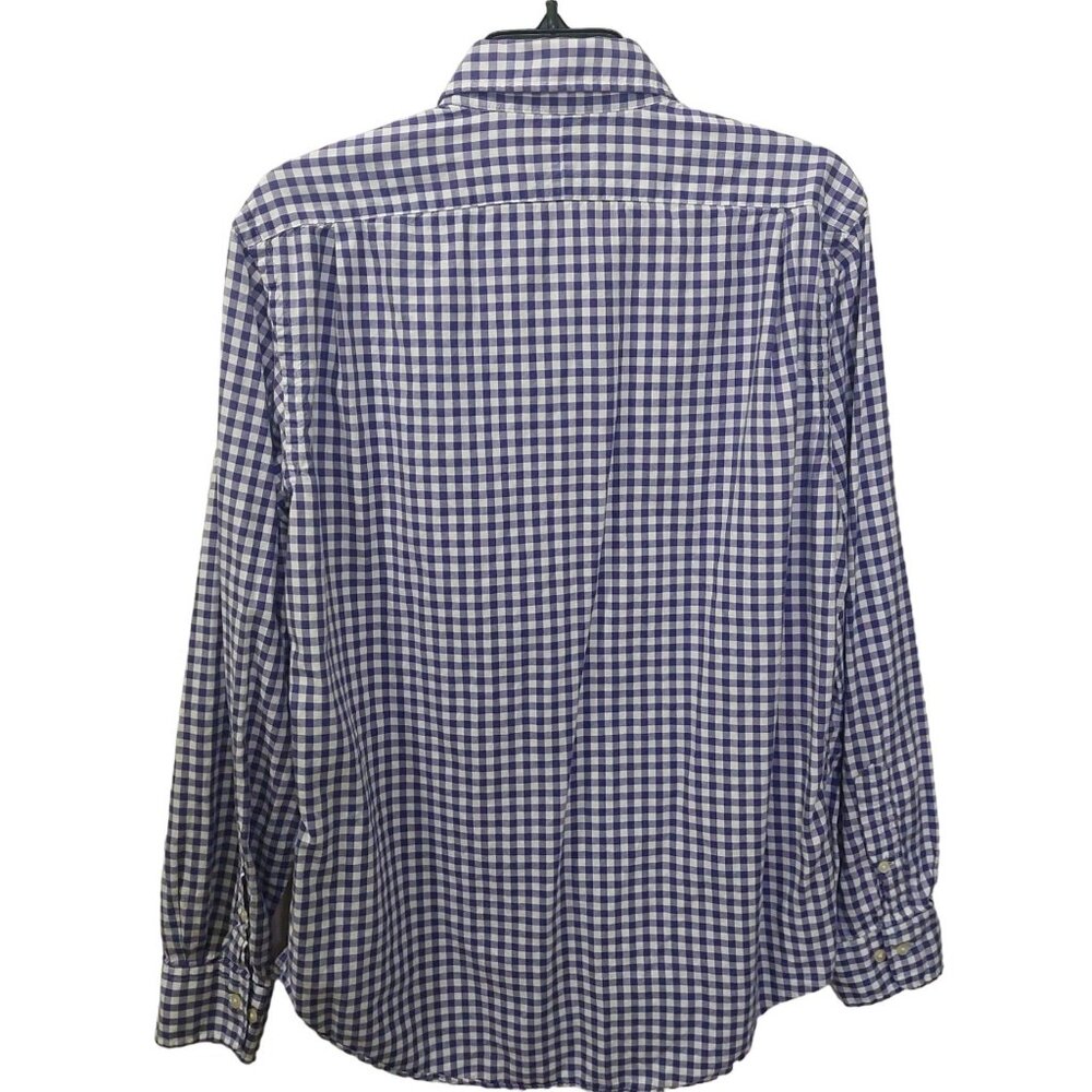 Polo Ralph Lauren Men's Purple Gingham Long-Sleeve Button-Up Shirt Medium - Picture 2 of 9